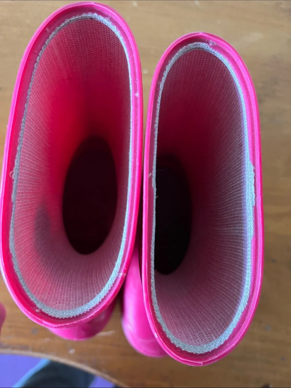 Kids Wonder Nation Hot Pink Rain Boots Toddler Girl Size 5-6